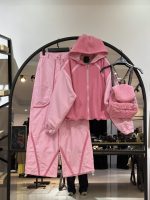 ست سه تیکه هودی دورس و شلوار بگ کتان تی سی و کوله پشتی تدی ستیلا (35766)