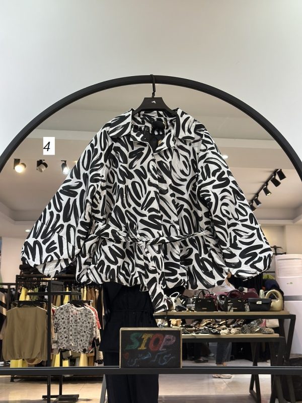 کاپشن کتان تی سی فانتزی مدل کمر بند گره ای(35779) - Image 4