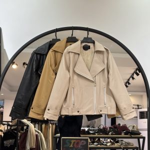 کت چرم درجه یک زیپی استر دار ایپک (35831)