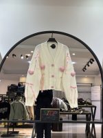 ژاکت بافت پاییزه زمستانه پینترسی صورتی خانوم (35841)