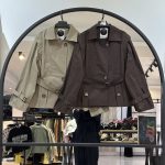 بارانی کتان زارا استر دار  یقه تک دکمه تامارا (35846)