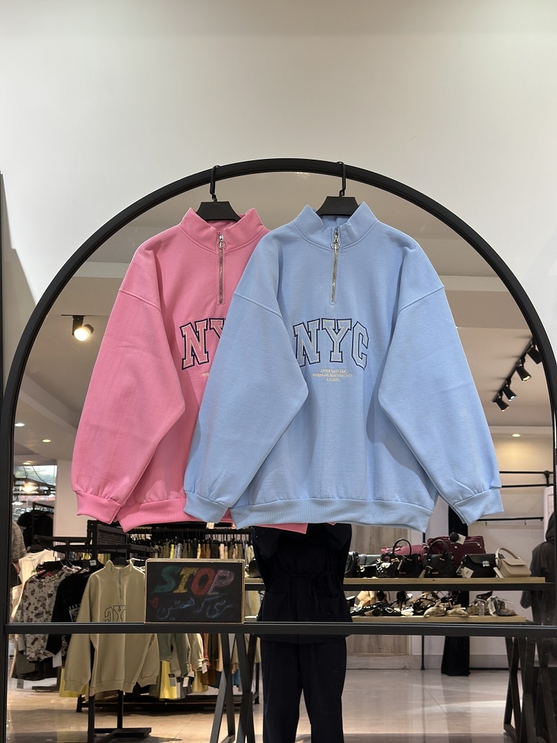 2025_10_05_17_31_IMG_3991-min دورس نیم زیپ تو کرکی گلدوزی شده با قد nyc (35802)70 - Image 1