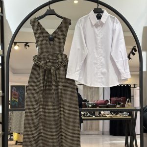 ست شومیز تیترون و پیراهن پشمی شنل پیچازی درجه یک (35879)