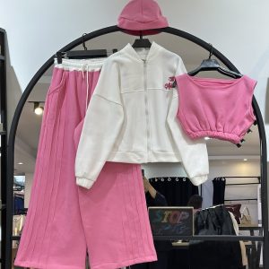 ست دورس تو کرکی چهار تیکه فانتزی پروانه (35882)