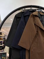 بارونی کتان زارا استر دار پشت دکمه نجما (35990) - Image 3