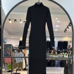 پیراهن یقه اسکی پنبه کبریتی فینگر دار (36056)