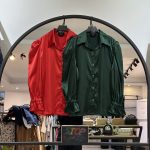 شومیز یلدایی ساتن استین چین و سرشونه پف (36127)