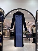 پیراهن ترکیبی پنبه کبریتی و جین درجه یک (36161) - Image 2