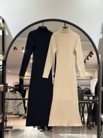 پیراهن پنبه کبریتی یقه اسکی (36184)