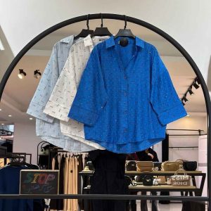 شومیز بابوس نگین کاری شده میو (36235)