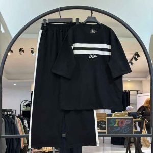 ست تیشرت شلوار گلکسی دو خط مارک (36238)