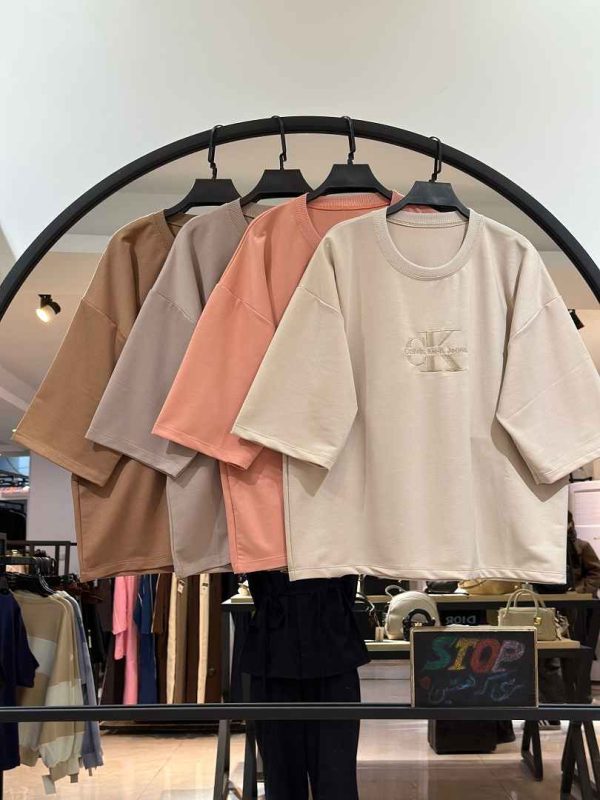 ست تیشرت شلوار گلکسی پنبه گلدوزی شده ck(36281) - Image 2