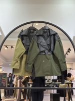 بارونی کتان زارا ترکیبی با چرم (36232)