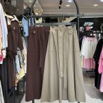 دامن لینن کمر بند  دار دو جیب اتنا (3737)