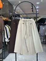 دامن شلواری لینن دو دکمه سودا (3764)