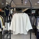 تیشرت باکسی کاربردی سفید (3763)
