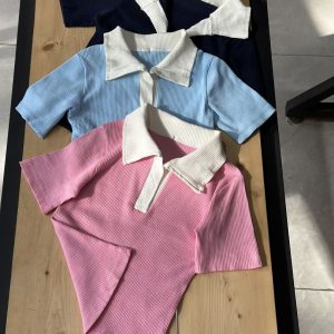 پلو شرت کبریتی ترکیبی (3783)
