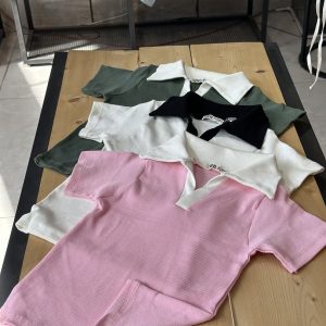 پلو شرت پنبه کبریتی لارا (3794)