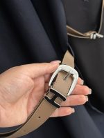 پیراهن هرمس لینن با کلاه و کمر بند (3839) - Image 3