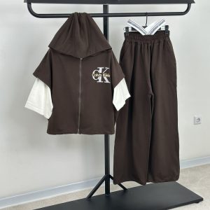 ست وست شلوار براش پنبه گلدوزی ck (3861)