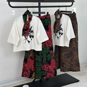 ست سه تیکه لینن هد بند دار (3921)