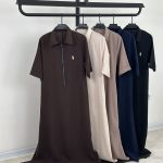 پیراهن سیلک کمر بند دار  polo (3997)