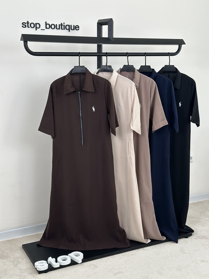2026_08_17_12_35_IMG_2461 پیراهن سیلک کمر بند دار polo (3997) - Image 1