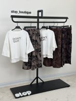 ست تیشرت و شلوار سیلک طرحدار DONT (4010)