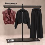 ست سه تیکه ترکیبی چرم و اویشو(90183)