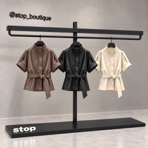 وست چرم Zara یقه ایستاده(90157)