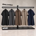 بارونی تک دکمه کلاه دار(90148)