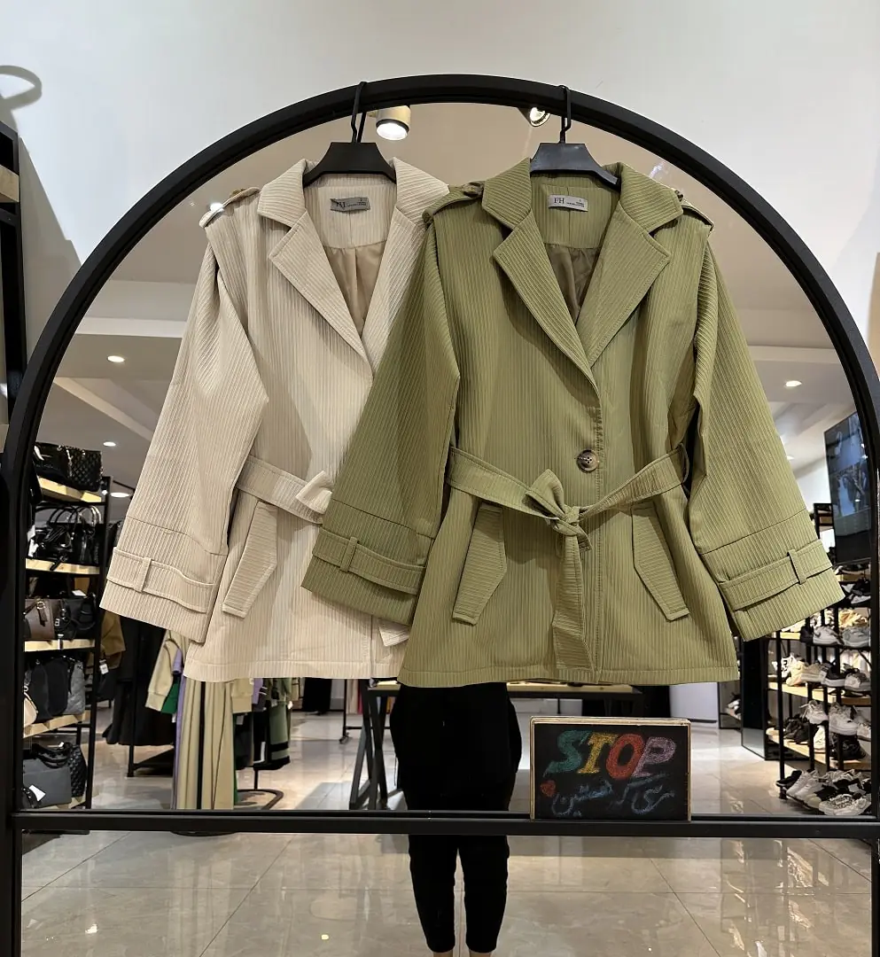 بارونی (وست جداشونده  )کتان میله ای درجه یک (33980) - Image 1