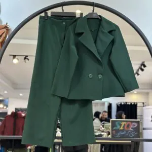 ست کت و شلوار کرپ مازراتی دو دکمه (34548)