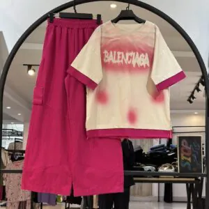 ست تیشرت کتان  لینن و ظشلوار کتان جین بالنسیاگا ایر براش (35097)