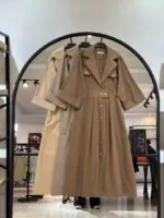 کفتان لینن جلو دکمه مانا(35391)