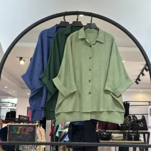 شومیز اور سایز کرسپو استین پاکتی (35440)