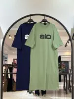 پیراهن استین سه ربع سوپر پنبه الو (35483)