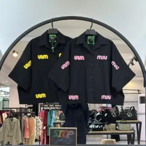 شومیز باکسی کتان کاغذی میو برجسته (35517)
