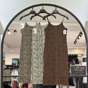 پیراهن پلنگی دو بند ماکارون اسرا (35581)