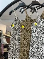 پیراهن پلنگی دو بند ماکارون اسرا (35581) - Image 2