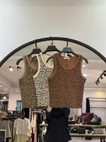 کراپ تاپ یقه گرد پلنگی (35563)