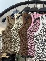 کراپ تاپ یقه گرد پلنگی (35563) - Image 2