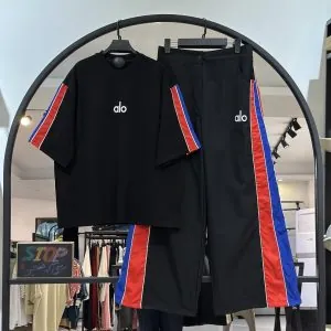 ست تیشرت گلکسی +شلوار کتان تی سی alo فشن (35597)