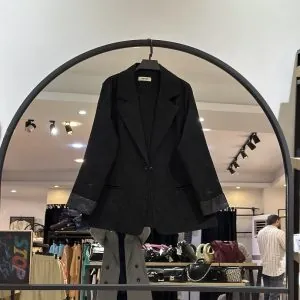 کت مخمل میله ای پشت دکمه گوچی (35633)