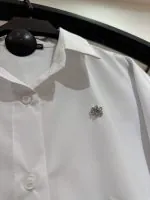 شومیز بیسیک نگین کاری شده پانچ شده با قیمت اف(35616) - Image 2