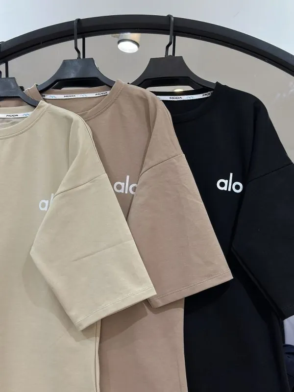 ست تیشرت باکسی و شلوار سوپر براش ترک با چهل  درصد اف  ALO (35651) - Image 2