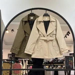 بارونی کتان زارا جیب هشتی استر دار (35671)