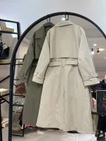 بارونی بلند کمر مثلثی پشت چاک (35672) - Image 3