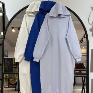 هودی بلند دور و کرک وارداتی بدون پرزدهی الکس (35701)