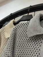 ست شومیز شلوار بافت حصیری زنبوری لمه دار (35703) - Image 3